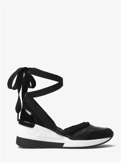 michael kors vega leather lace up sneaker|macy's Michael Kors.